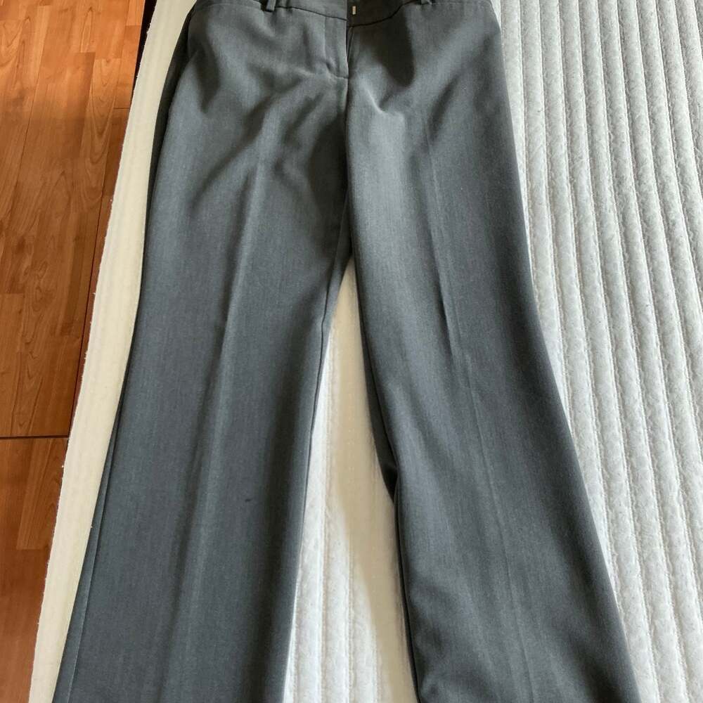 Worthington Petite, Charcoal Grey Curvy Fit Perfect Trouser, Relaxed Fit, Size S
